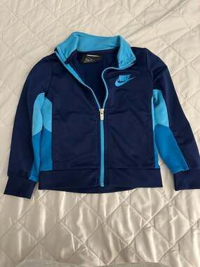 Nike Toddler Boys Blue Tricot Track Jacket Size 2T